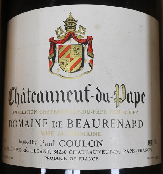 One salmanazar of Domaine de Beaurenard Chateauneuf du Pape, Paul Coulon et Fils, 1999, in original wooden box.